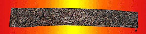 Etui à motif vert et noir