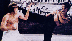 Bruce & Chuck Noris dans La Fureur du Dragon