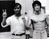Photos avec  Bruce Lee et Dan Inosanto