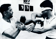 Bruce & Dan Lee s'entranant en Chi Sao